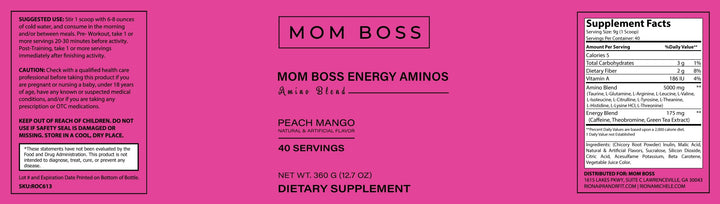 Mom Boss Energy Aminos (Peach Mango)