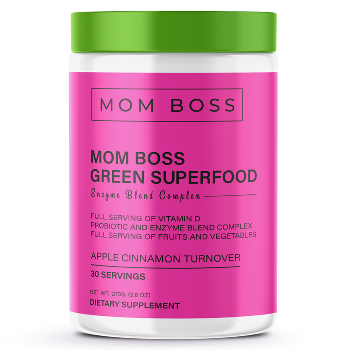 Mom Boss Green Super Food (apple cinnamon turnover)